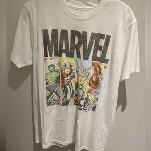 Mens Jack of All Trades T-shirt. Marvel Comics Color white size medium